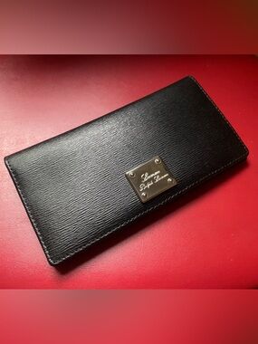Lauren by Ralph Lauren, Black Embossed Leather Wallet